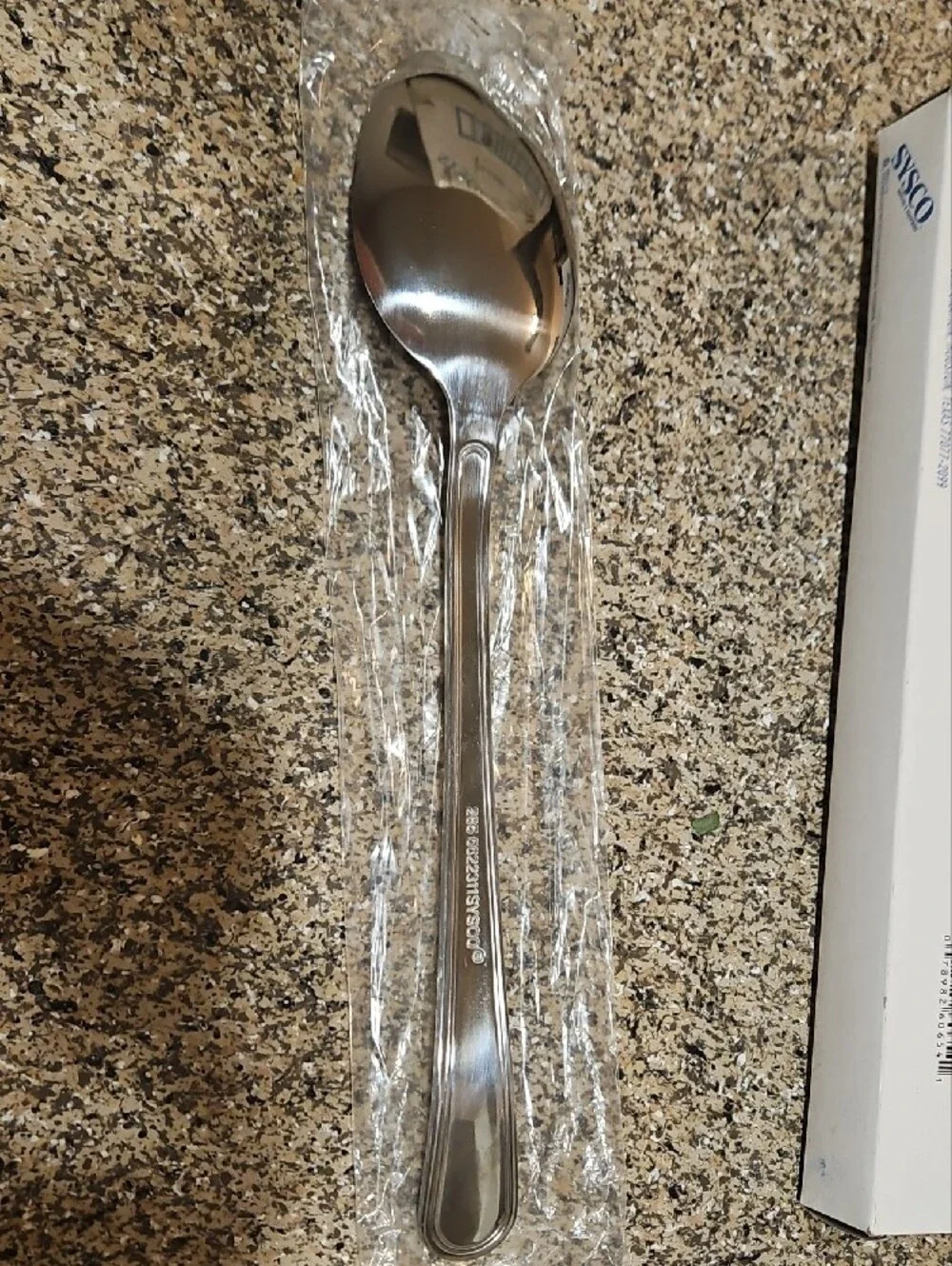 Polished Silver Serving Spoon - Stainless